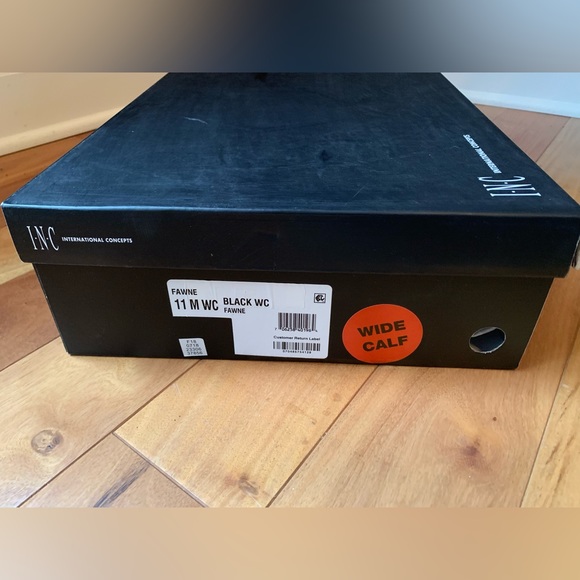 NWT International Concepts (INC), Woman’s Riding Boot/Wide Calf/Black Leather/11 - Picture 15 of 15